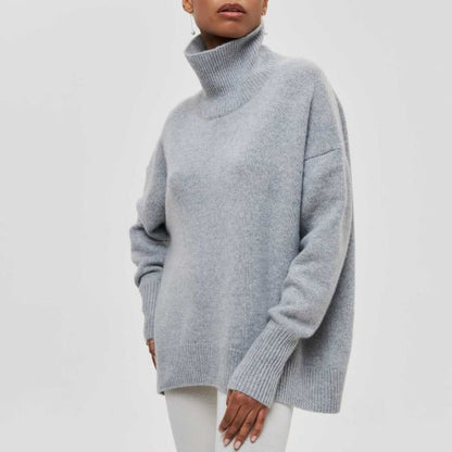 Mylène | Maglione Oversize a Collo Alto in Cotone