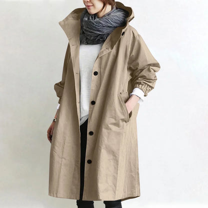 Catherine | Trench lungo con cappuccio