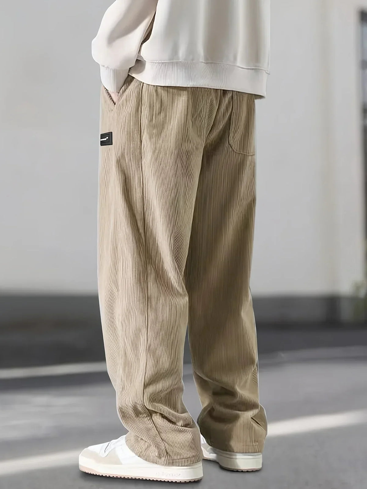 PANTALONE ELEGANTE IN VELLUTO A COSTE