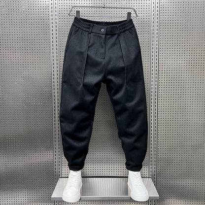 PANTALONI TAPERED TEXTURIZZATI