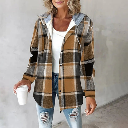Overshirt foderata con cappuccio Élise