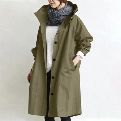 Catherine | Trench lungo con cappuccio