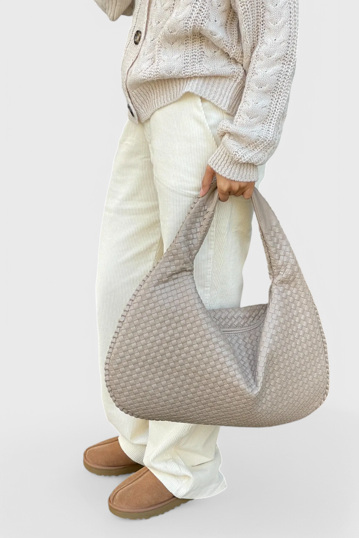 Borsa a tracolla intrecciata Tilly