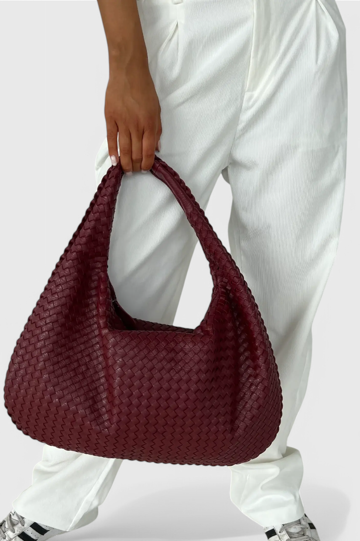 Borsa a tracolla intrecciata Tilly