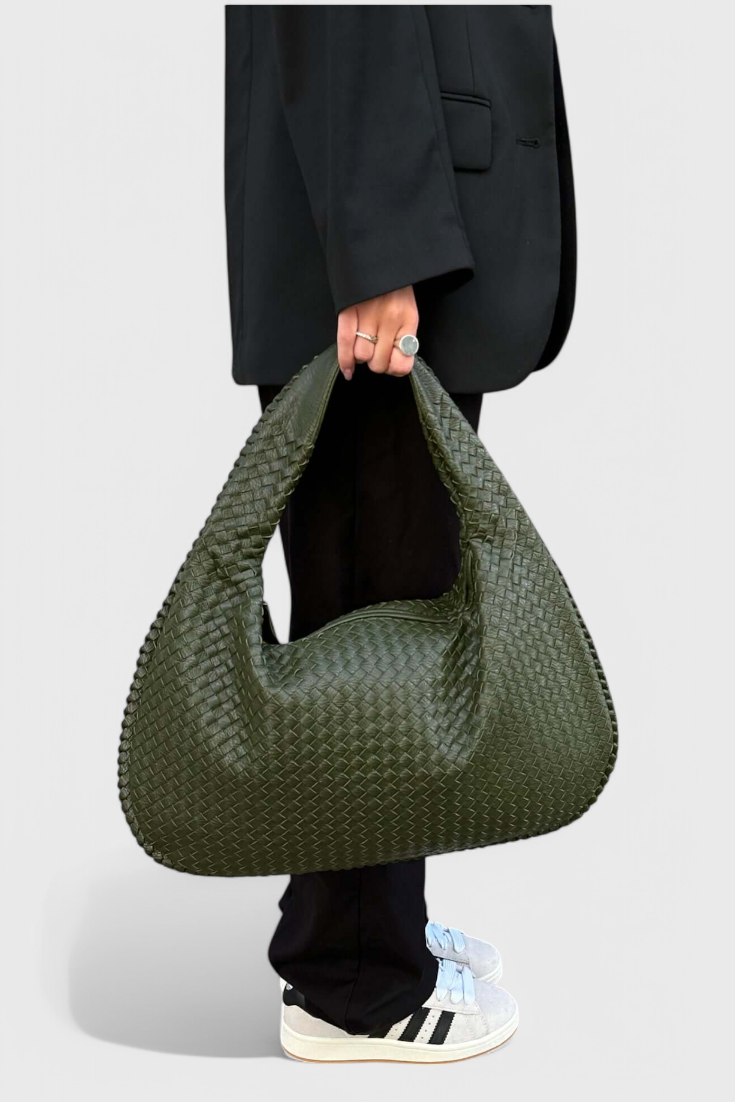 Borsa a tracolla intrecciata Tilly