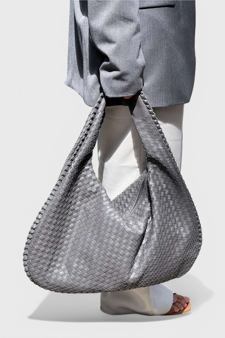 Borsa a tracolla intrecciata Tilly
