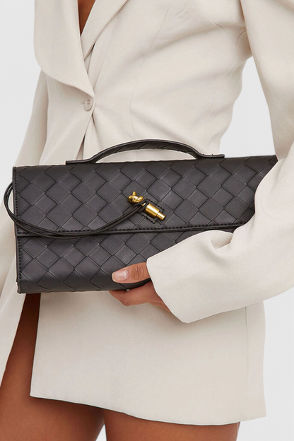 Pochette Melanie con fiocchi dorati