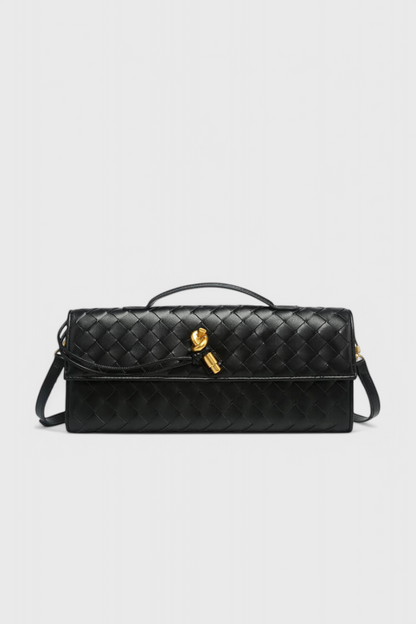 Pochette Melanie con fiocchi dorati