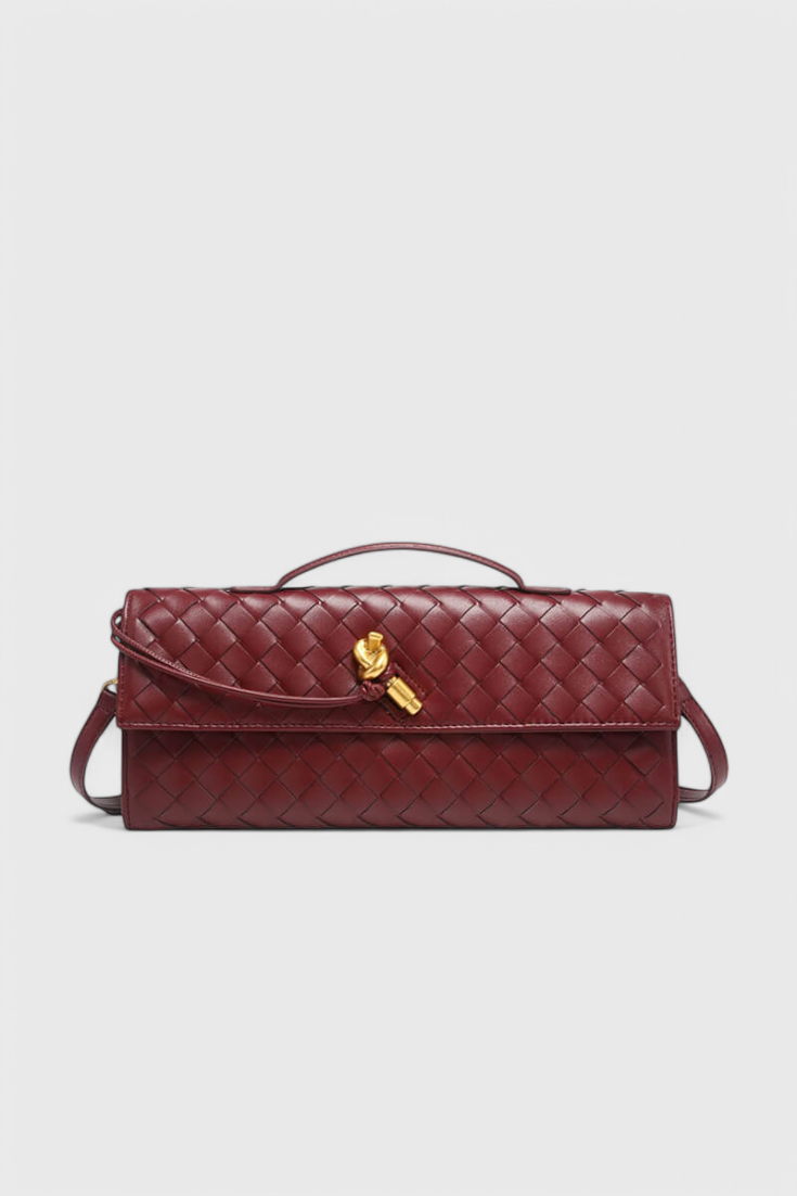 Pochette Melanie con fiocchi dorati
