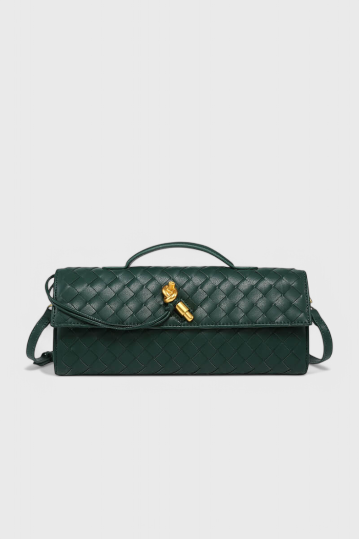 Pochette Melanie con fiocchi dorati