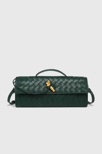 Pochette Melanie con fiocchi dorati