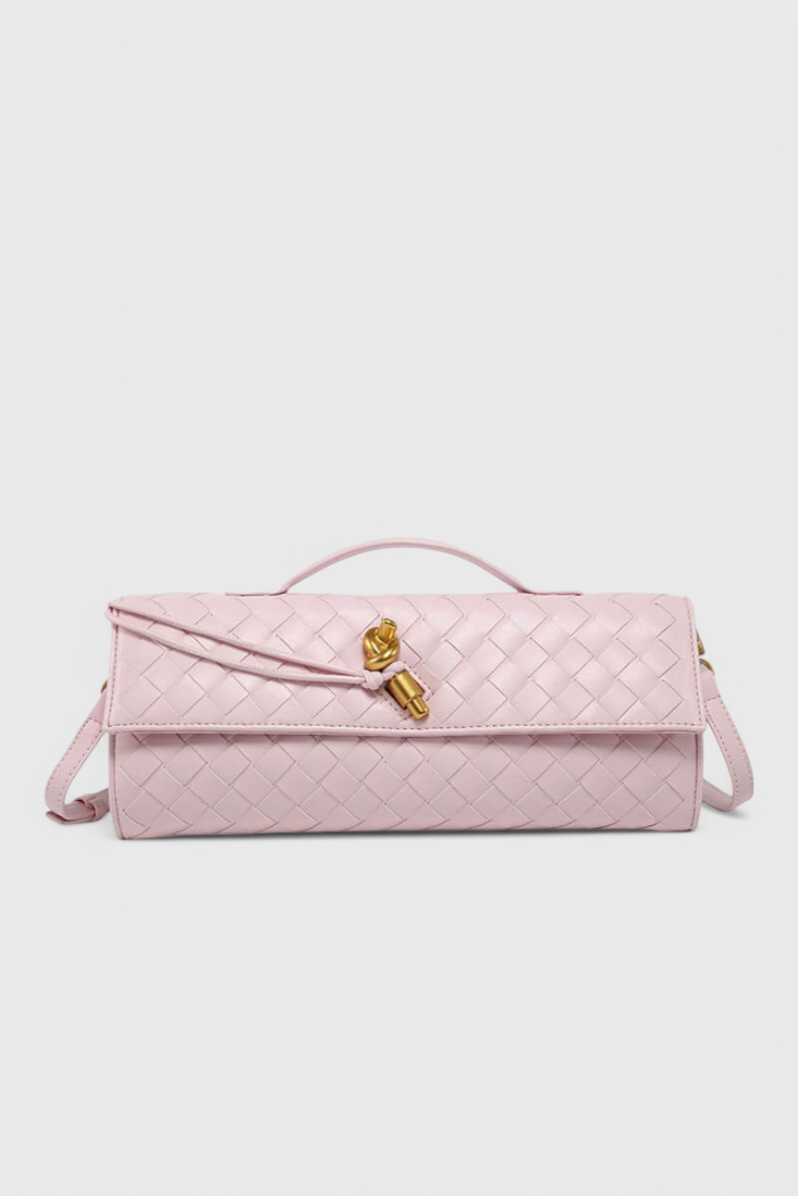 Pochette Melanie con fiocchi dorati