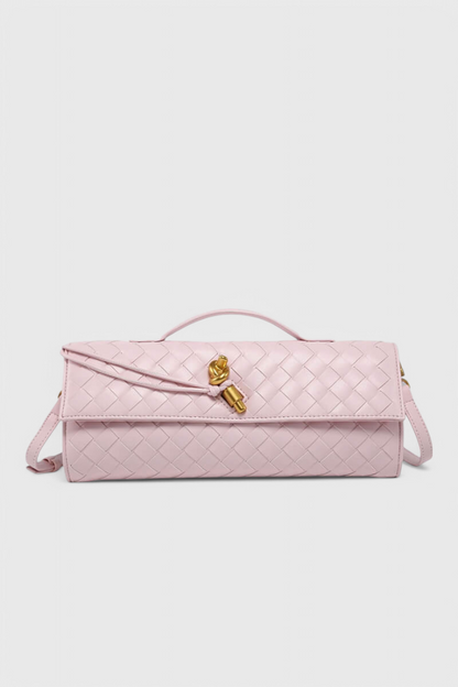 Pochette Melanie con fiocchi dorati