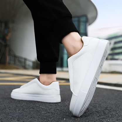 Alexander | Sneakers bianche da uomo in pelle di alta qualità