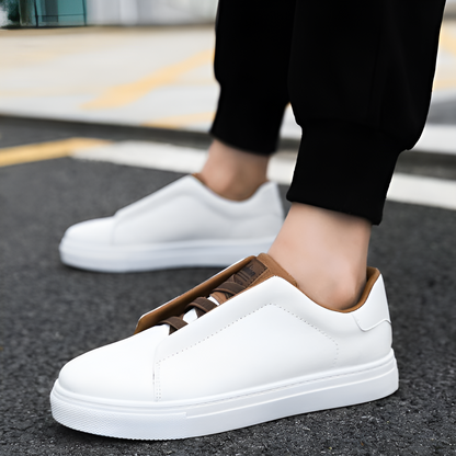 Alexander | Sneakers bianche da uomo in pelle di alta qualità