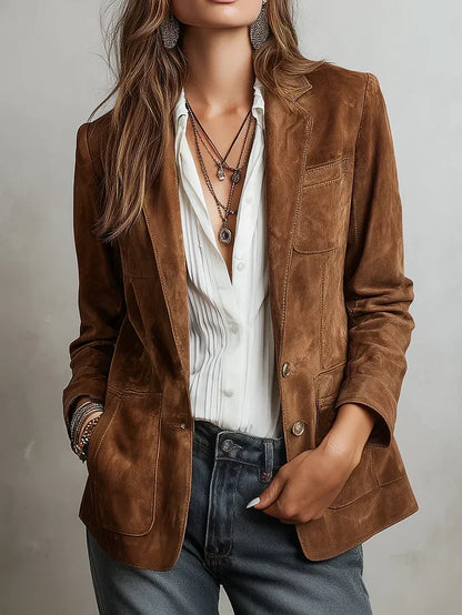 Viktorie | Blazer vintage marrone