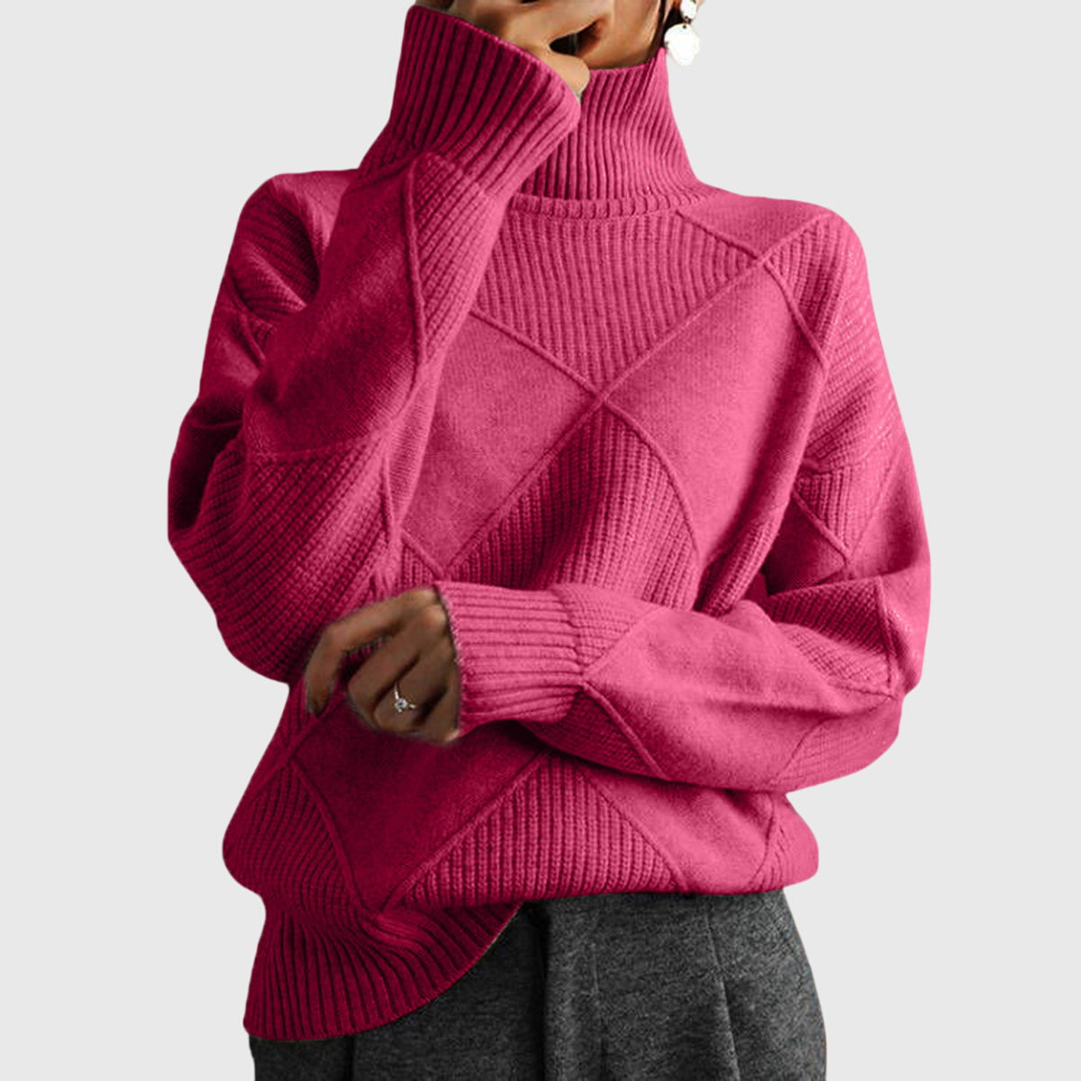 Angela™ | Maglione a Collo Alto