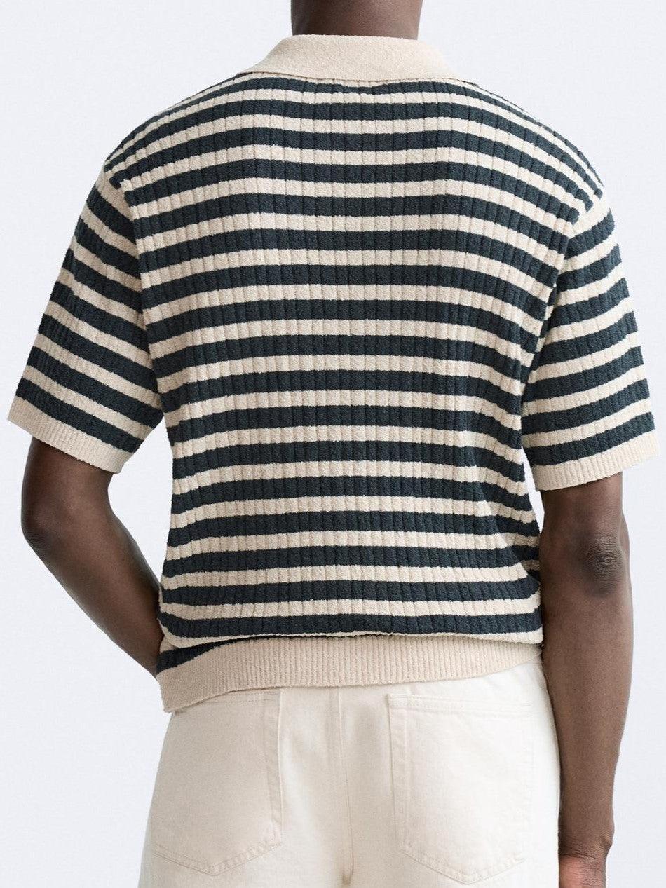 Polo in maglia a righe classiche
