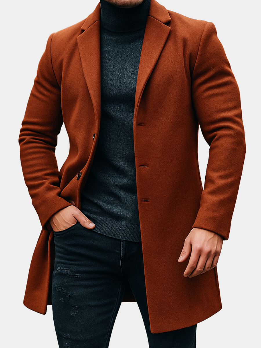 TRENCH IN LANA DA UOMO