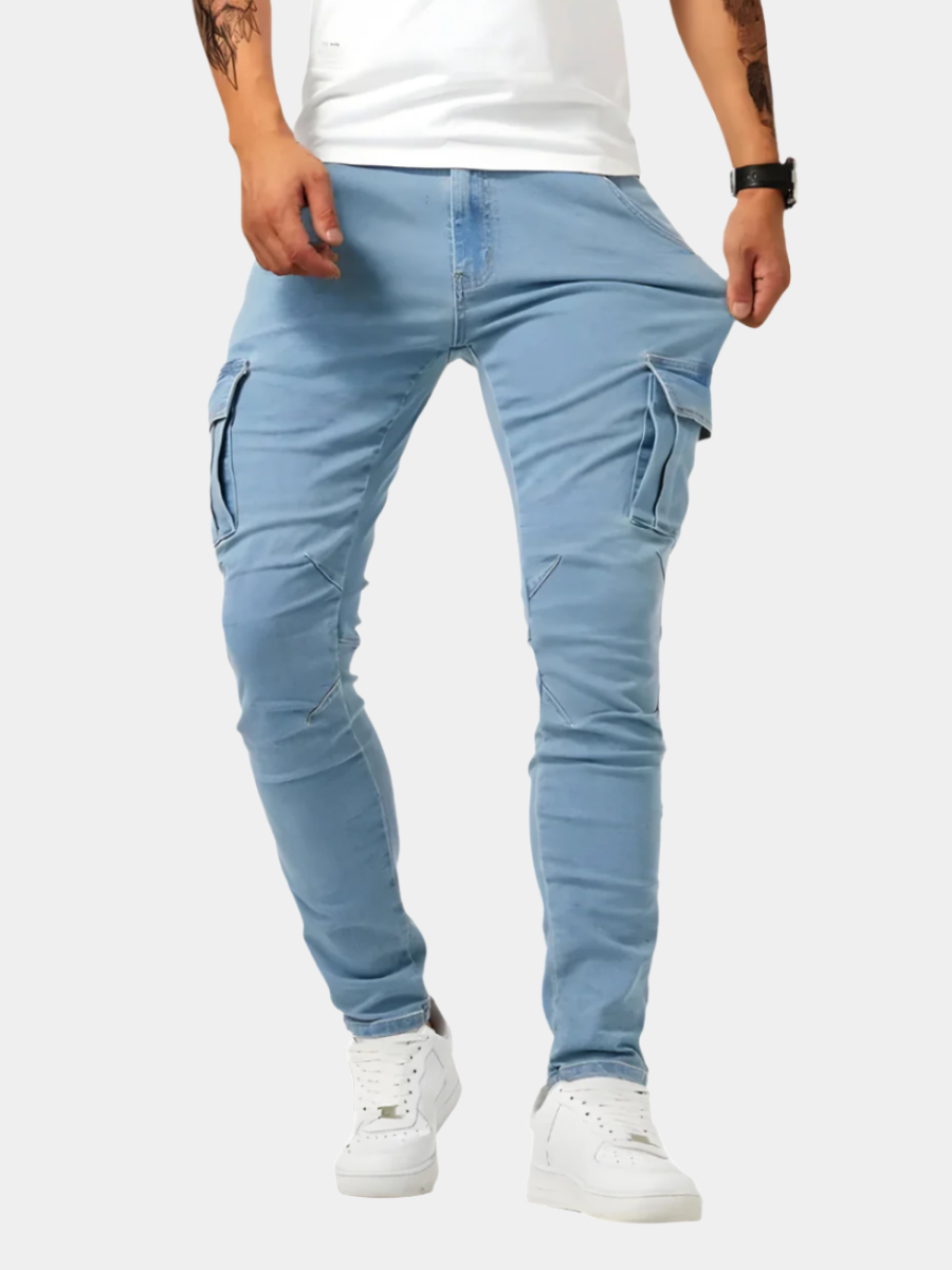 PANTALONI CARGO STRETCH