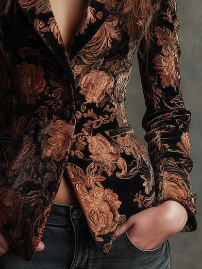 Yvette | Blazer floreale decorativo su misura