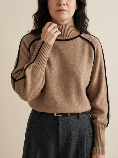 Flavia - Maglione a Collo Alto Chic Autunnale