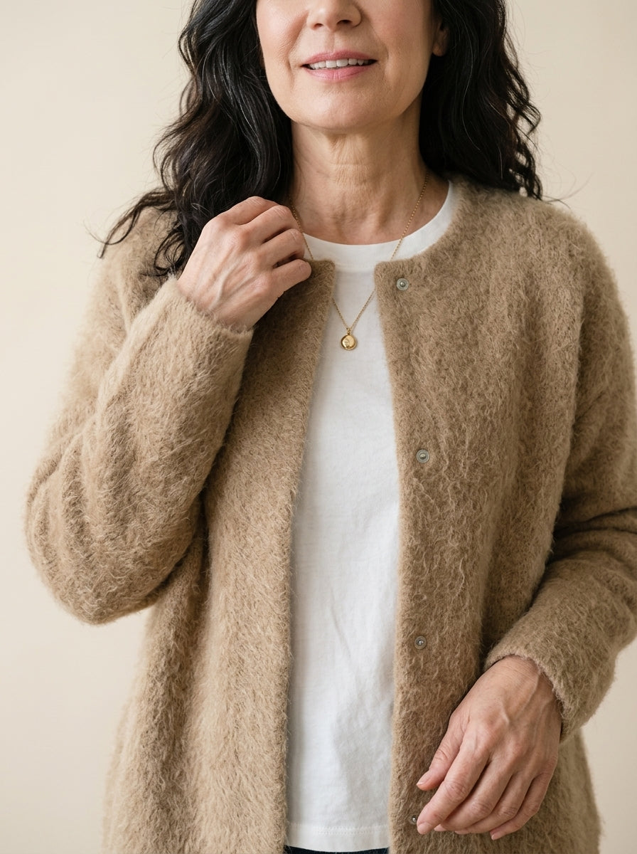 Rebecca - Elegante cardigan in cashmere