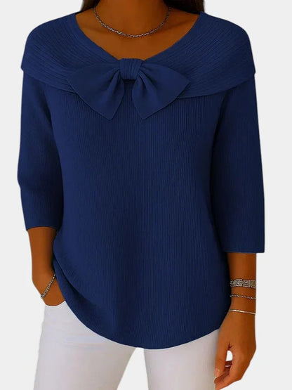 Lúa | Maglione caldo e femminile con fiocco