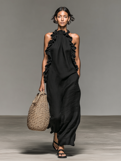 Raven | Abito Lungo con Tasche