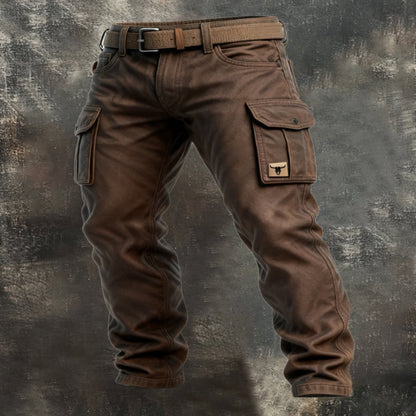 PANTALONI CARGO FODERATI