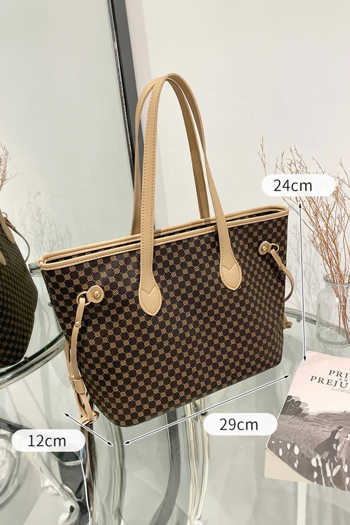 Brisa™: Borsa a tracolla in pelle vegana (stampata)
