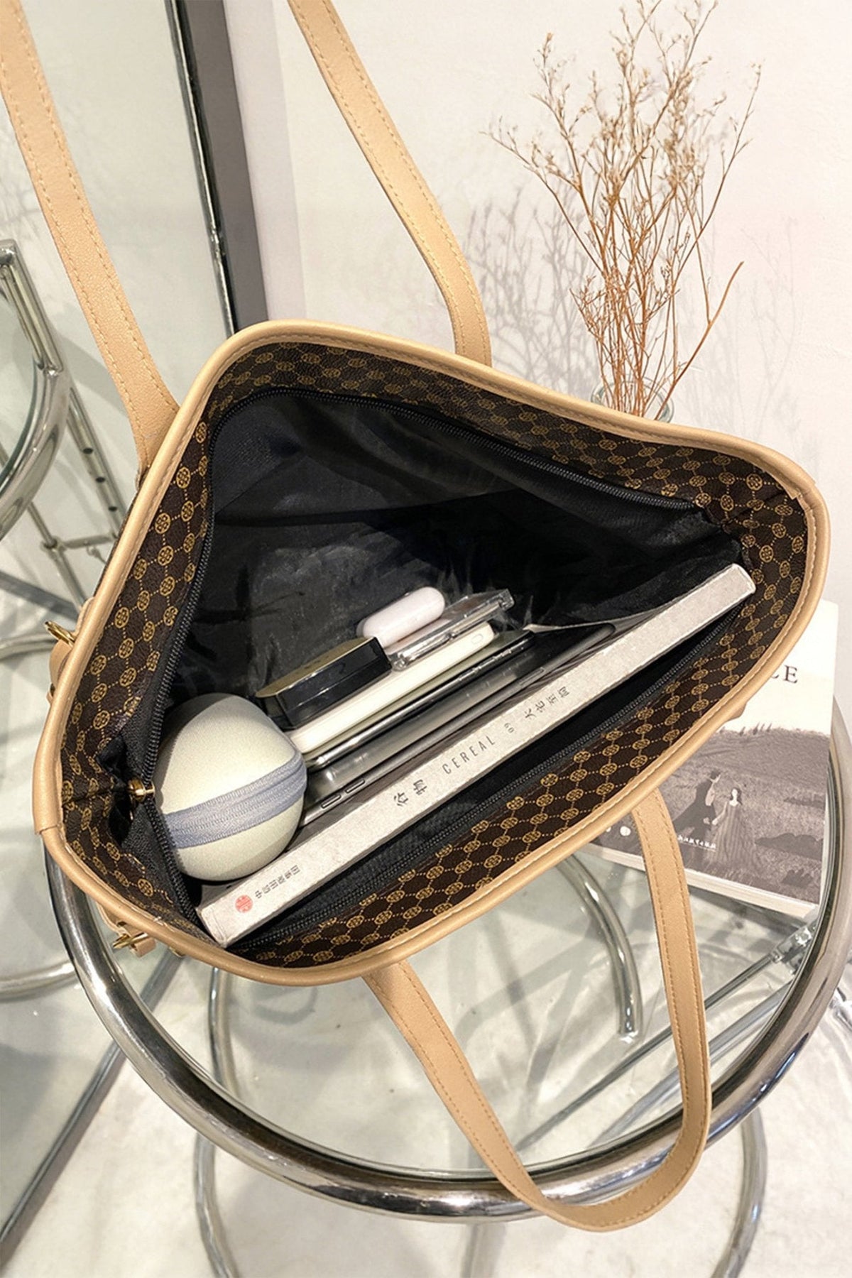 Brisa™: Borsa a tracolla in pelle vegana (stampata)