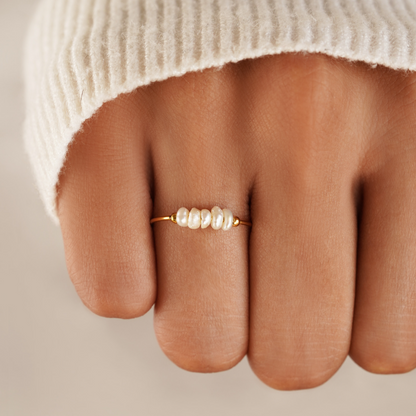 ANELLO CLASSICO CON PERLA D'ACQUA DOLCE