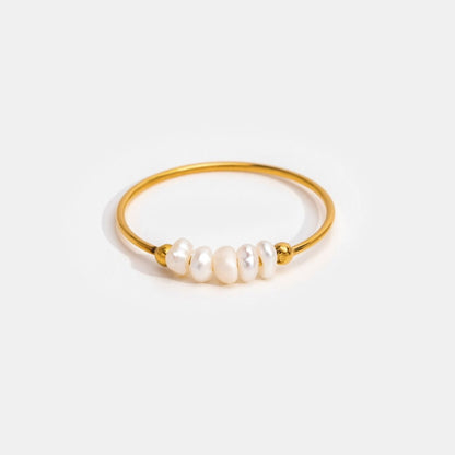 ANELLO CLASSICO CON PERLA D'ACQUA DOLCE