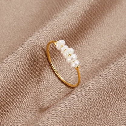 ANELLO CLASSICO CON PERLA D'ACQUA DOLCE
