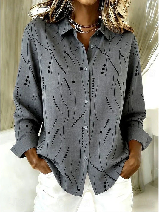 Pernella™ | Camicetta casual a pois e righe