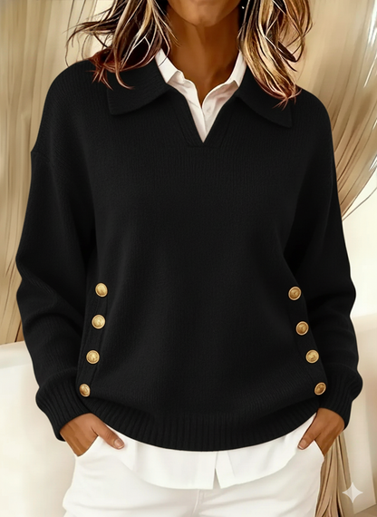 Rieke | Maglione con scollo a V e colletto