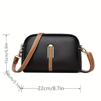 Milano™ | Borsa multitasche effetto litchi con tracolla