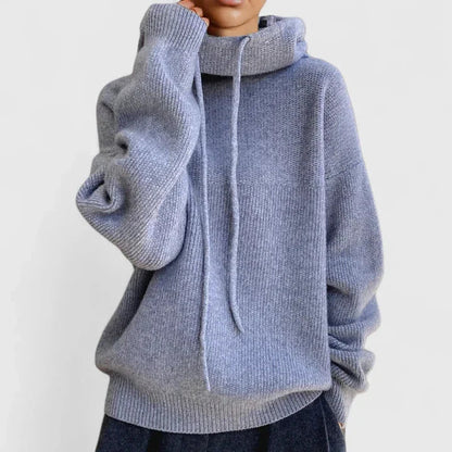 Marie | Maglione Accogliente con Collo Alto e Cappuccio