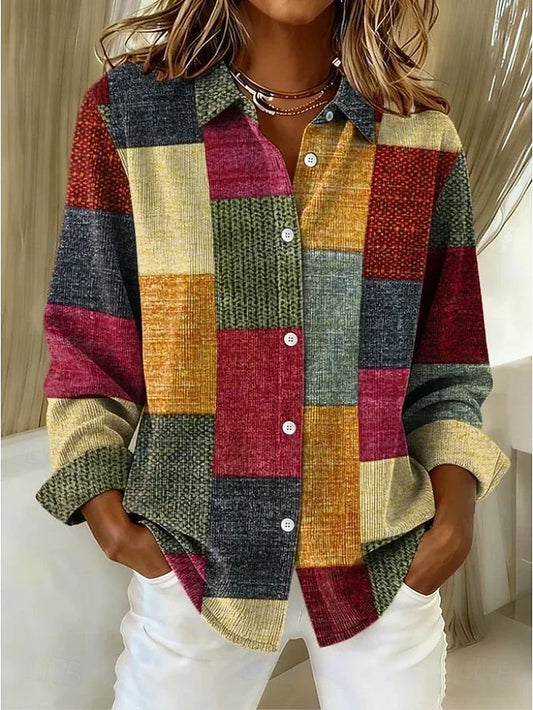 Merritt™ | Camicetta Vintage Patchwork con Bottoni