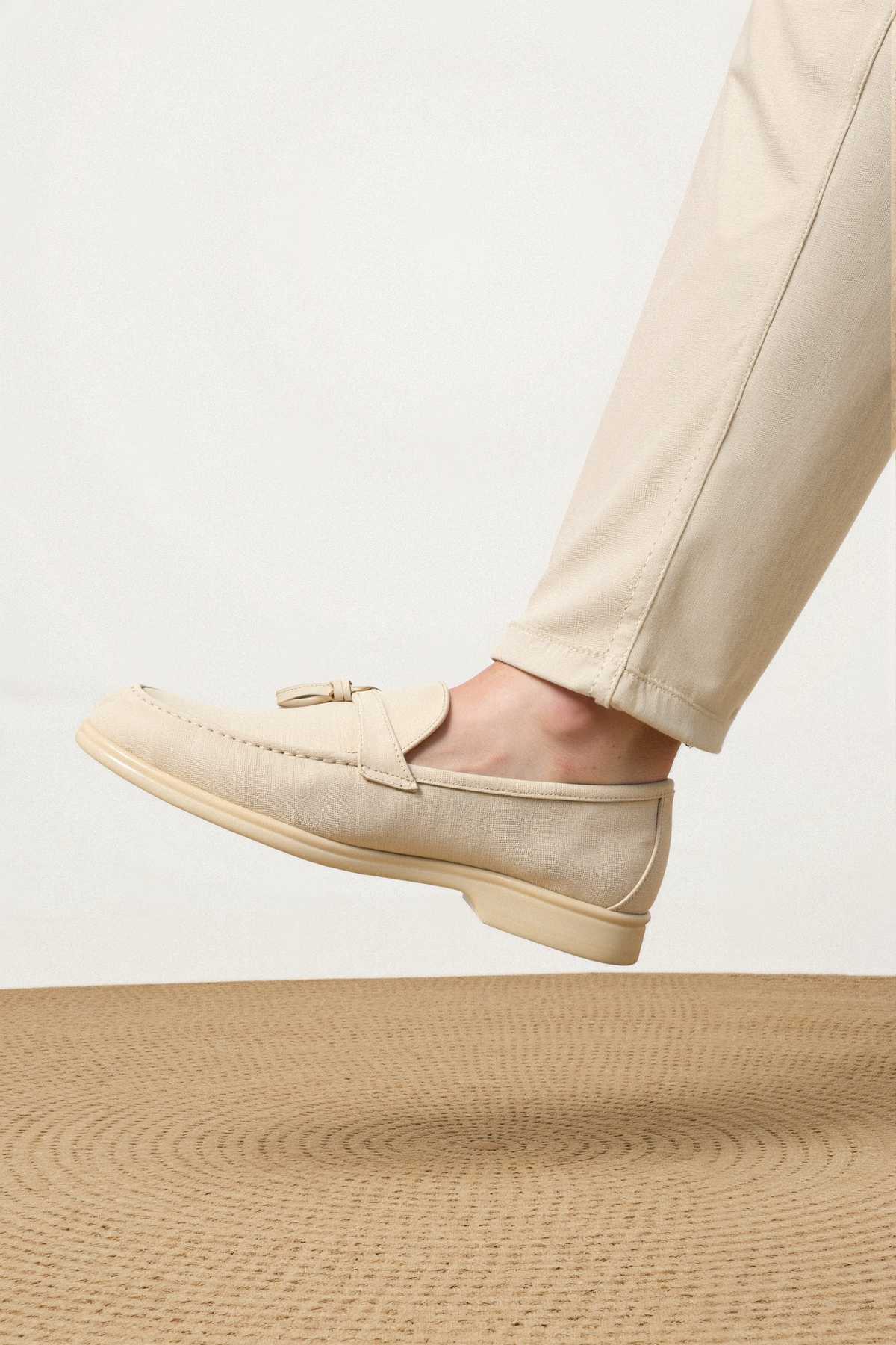 Mocassino Beige con Frange – Elegante e Confortevole