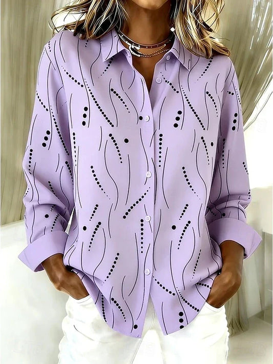 Dawnsley™ | Camicetta casual con stampa astratta
