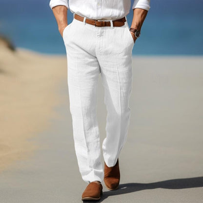PANTALONI DA UOMO DI LUSSO IN LINO PREMIUM
