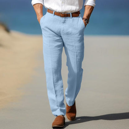 PANTALONI DA UOMO DI LUSSO IN LINO PREMIUM