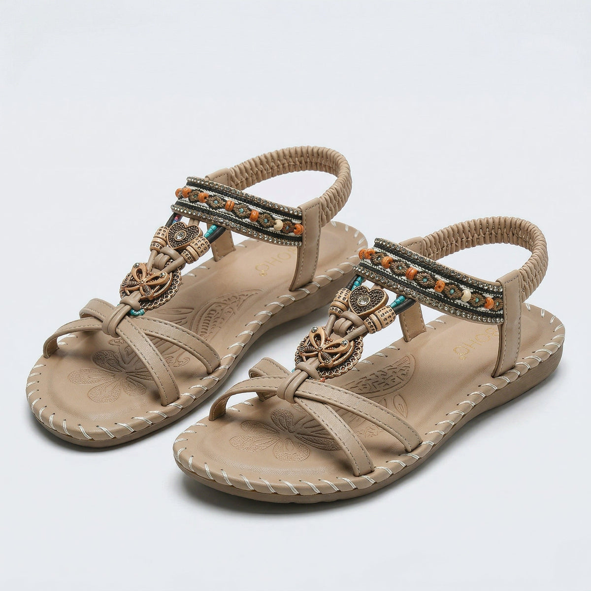 Sandali ortopedici Nadia™ in stile Ibiza per comfort ed eleganza.