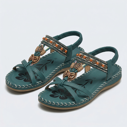 Sandali ortopedici Nadia™ in stile Ibiza per comfort ed eleganza.