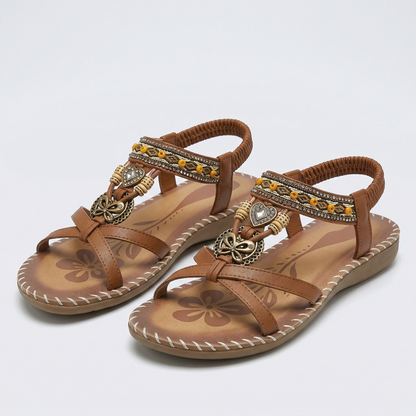 Sandali ortopedici Nadia™ in stile Ibiza per comfort ed eleganza.
