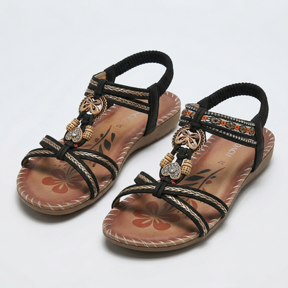 Sandali ortopedici Nadia™ in stile Ibiza per comfort ed eleganza.