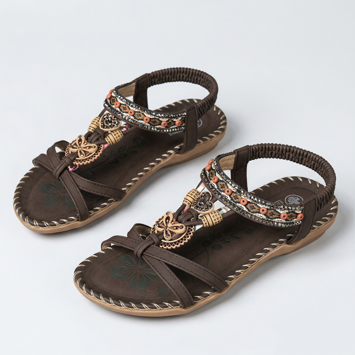 Sandali ortopedici Nadia™ in stile Ibiza per comfort ed eleganza.