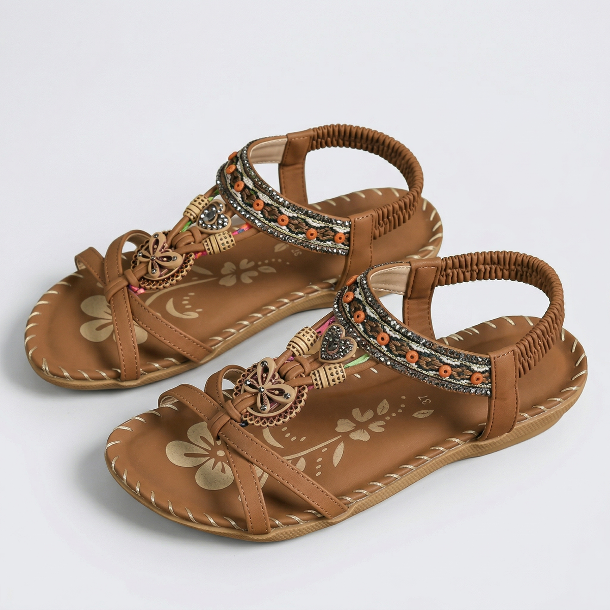 Sandali ortopedici Nadia™ in stile Ibiza per comfort ed eleganza.